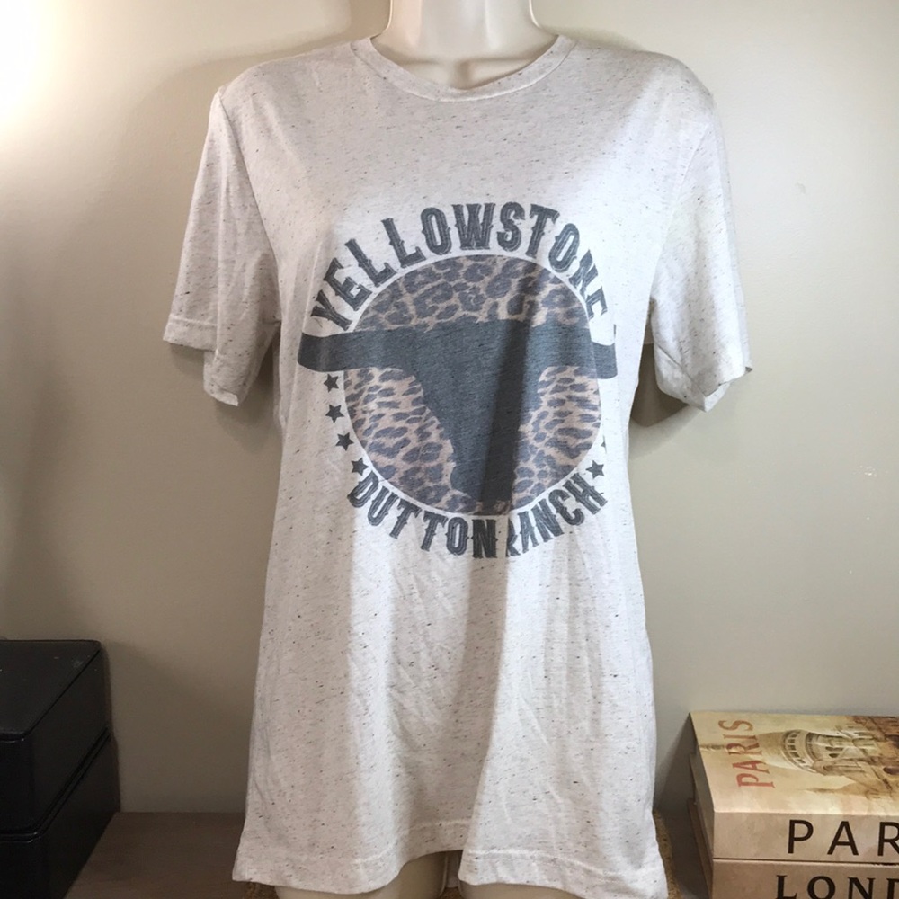 🤎 Bella-Canvas Yellowstone Dutton Ranch 🤎…Women’s M…Beige T-Shirt!